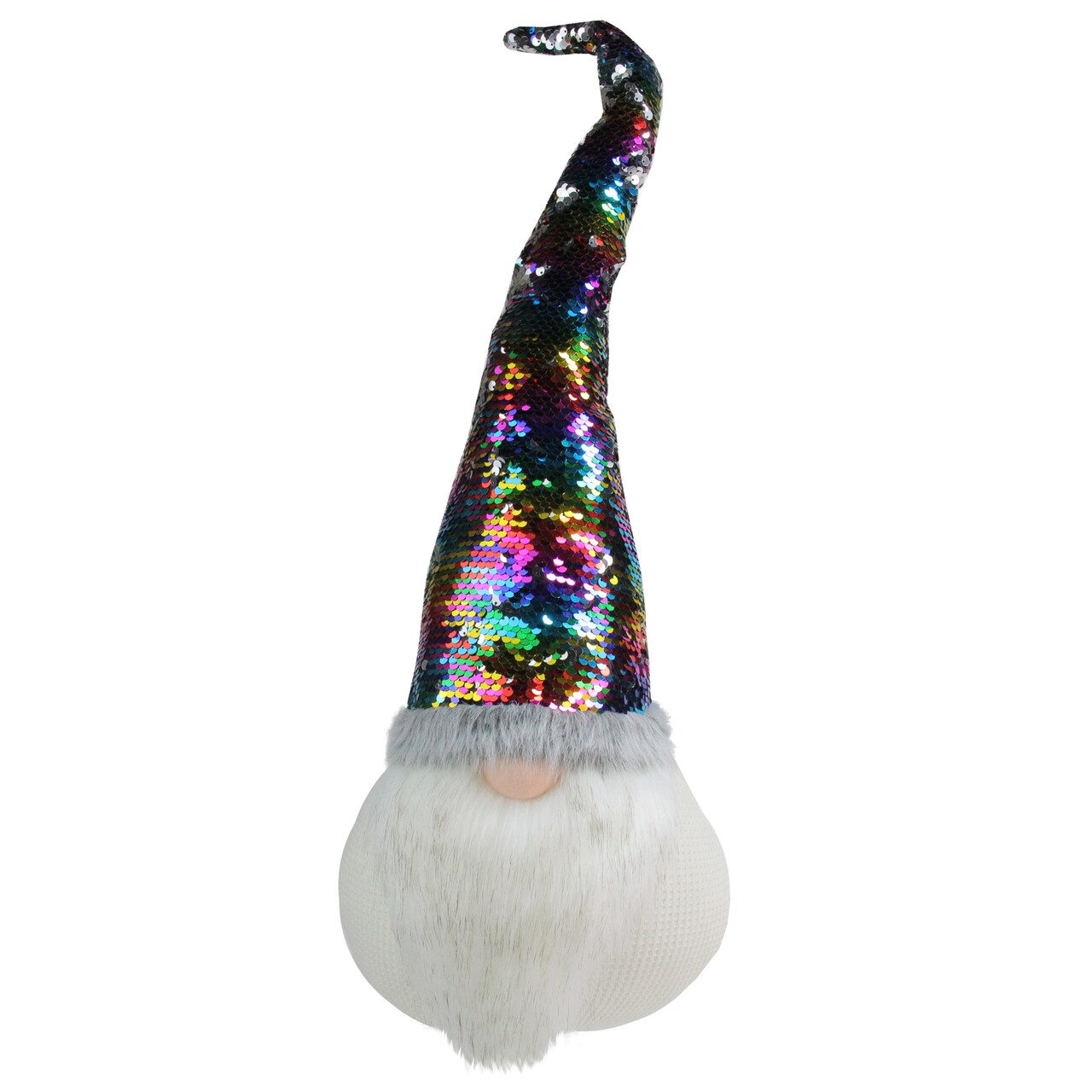 Northlight Gnome with Rainbow Flip Sequin Hat Christmas Decoration - 24"